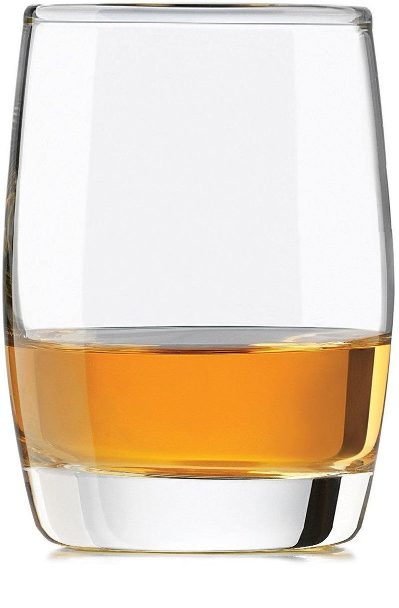 Circleware Heavy Base Scotch Whiskey Glass Drinking Glasses, Set of 4, Entertainment Dinnerware Glassware for Water, Juice, Beer & Bar Liquor Dining Decor Beverage Cups Gifts, 12 oz, Glen Rocks - Image 1